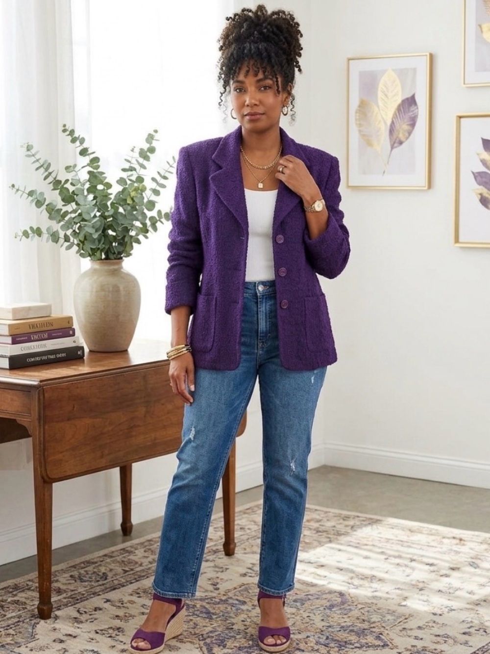 Chic Purple Women's Blazer